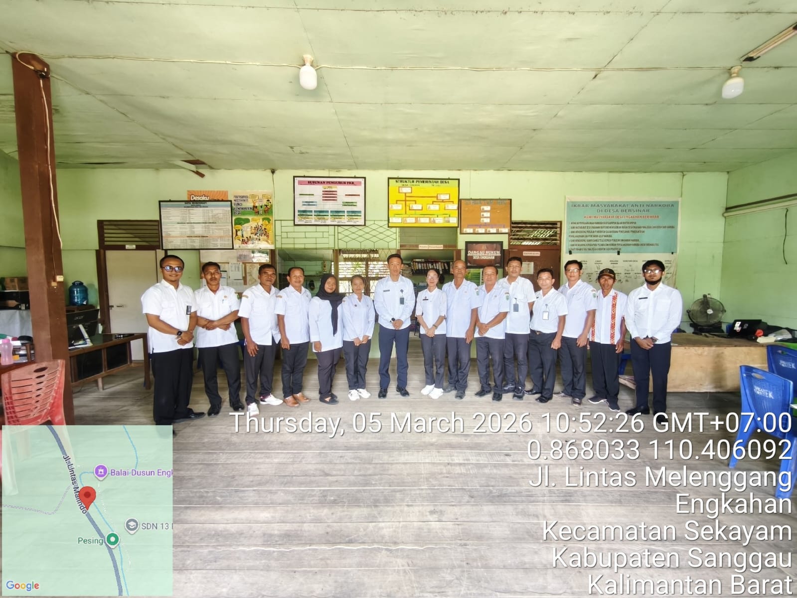 Penguatan Pengawasan Orang Asing di Wilayah Perbatasan, Kanwil Ditjen Imigrasi Kalbar Koordinasi dengan Pemerintah Desa